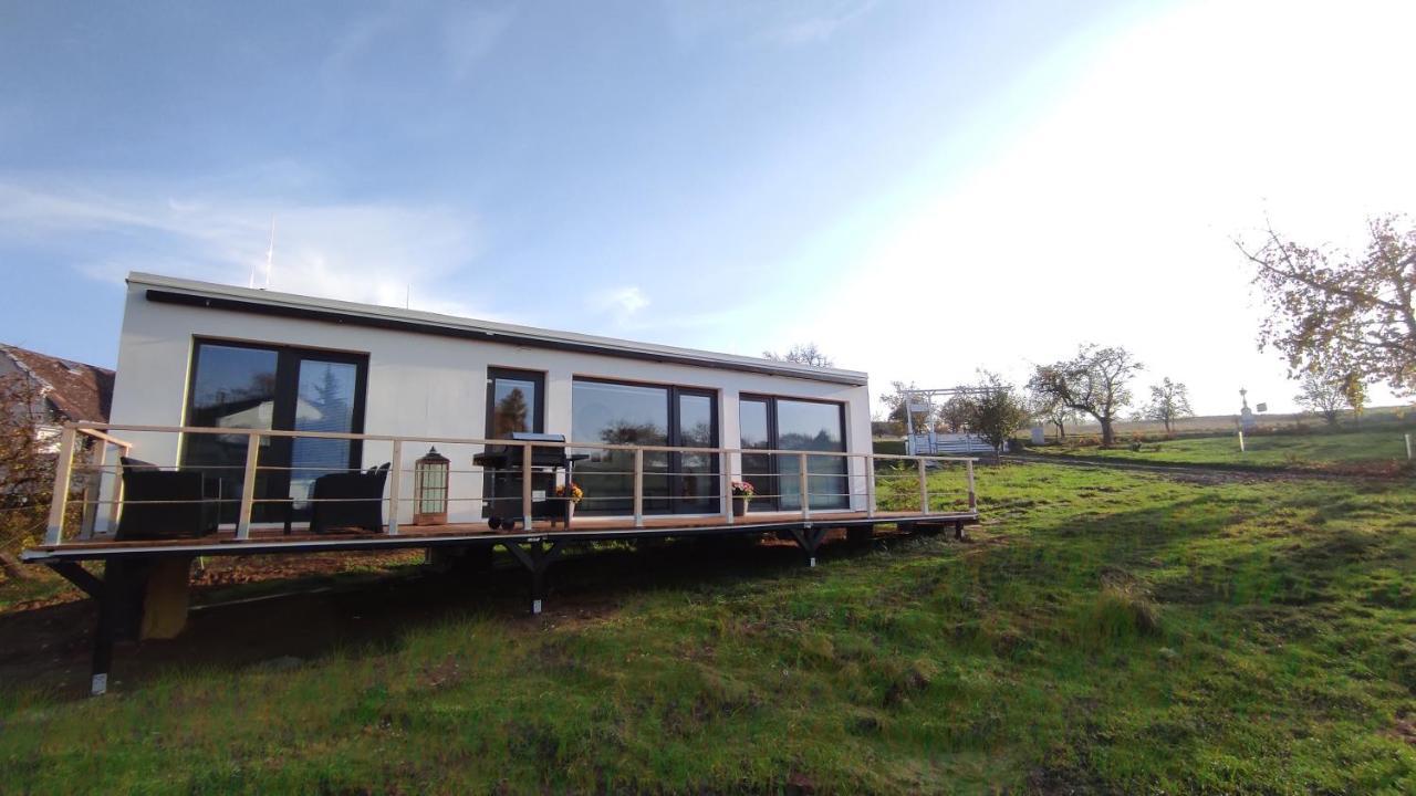 Ranch 66 - Moderni Tiny House Black Swallow Ve Stylu Route 66 Se Saunou A Bazenem Trsice Exterior photo